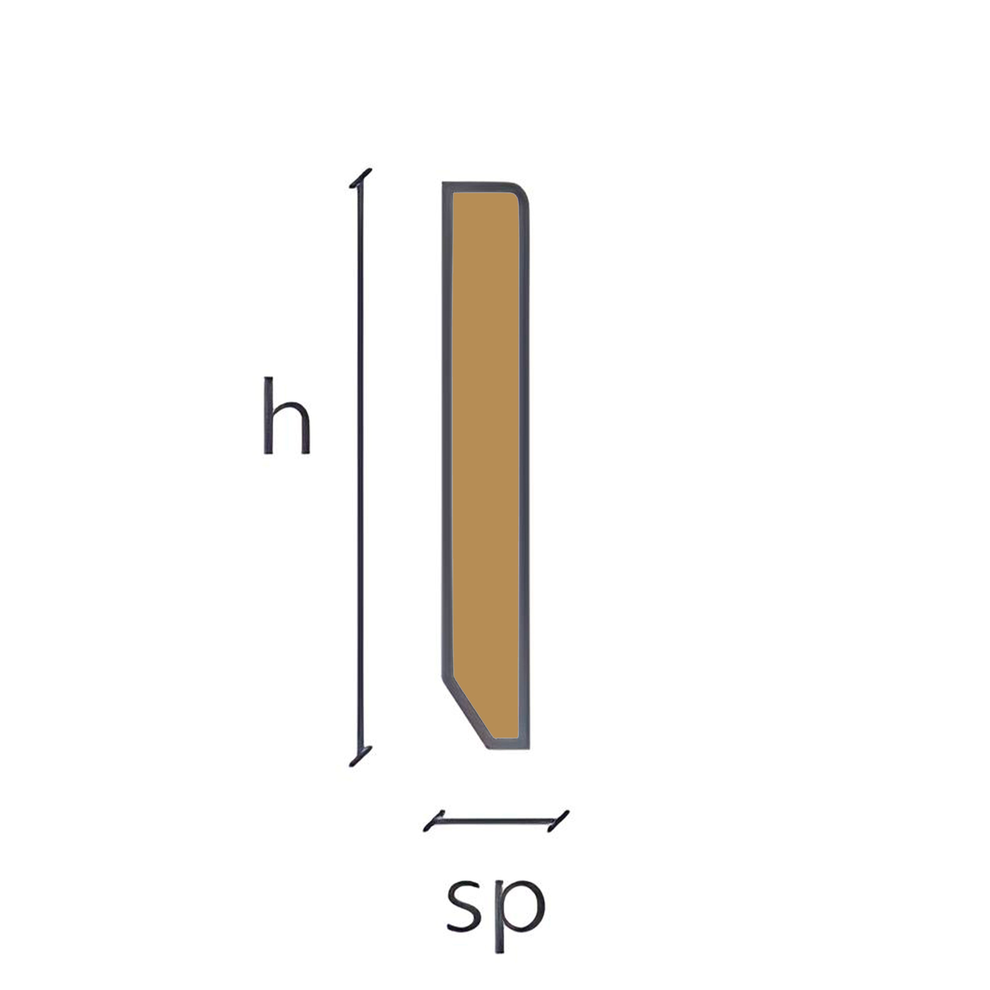 Battiscopa in MDF Elite Squadrato 80-180x13-16mm LACCATO Bianco, RAL9010 o grezzo - Eternal Parquet