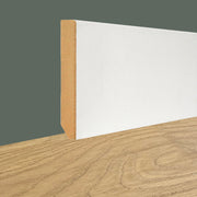 Battiscopa in MDF Elite Squadrato 80-180x13-16mm LACCATO Bianco, RAL9010 o grezzo - Eternal Parquet