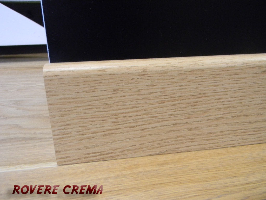 Battiscopa passacavo 1,5x8x240cm in MDF pacco da 48 metri lineari Eternal Parquet