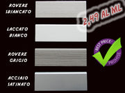 Battiscopa passacavo 1,5x8x240cm in MDF pacco da 48 metri lineari Eternal Parquet