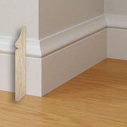 96ML BATTISCOPA in legno MASSICCIO/MASSELLO MOLTO ALTO 95X14 Bianco - Eternal Parquet