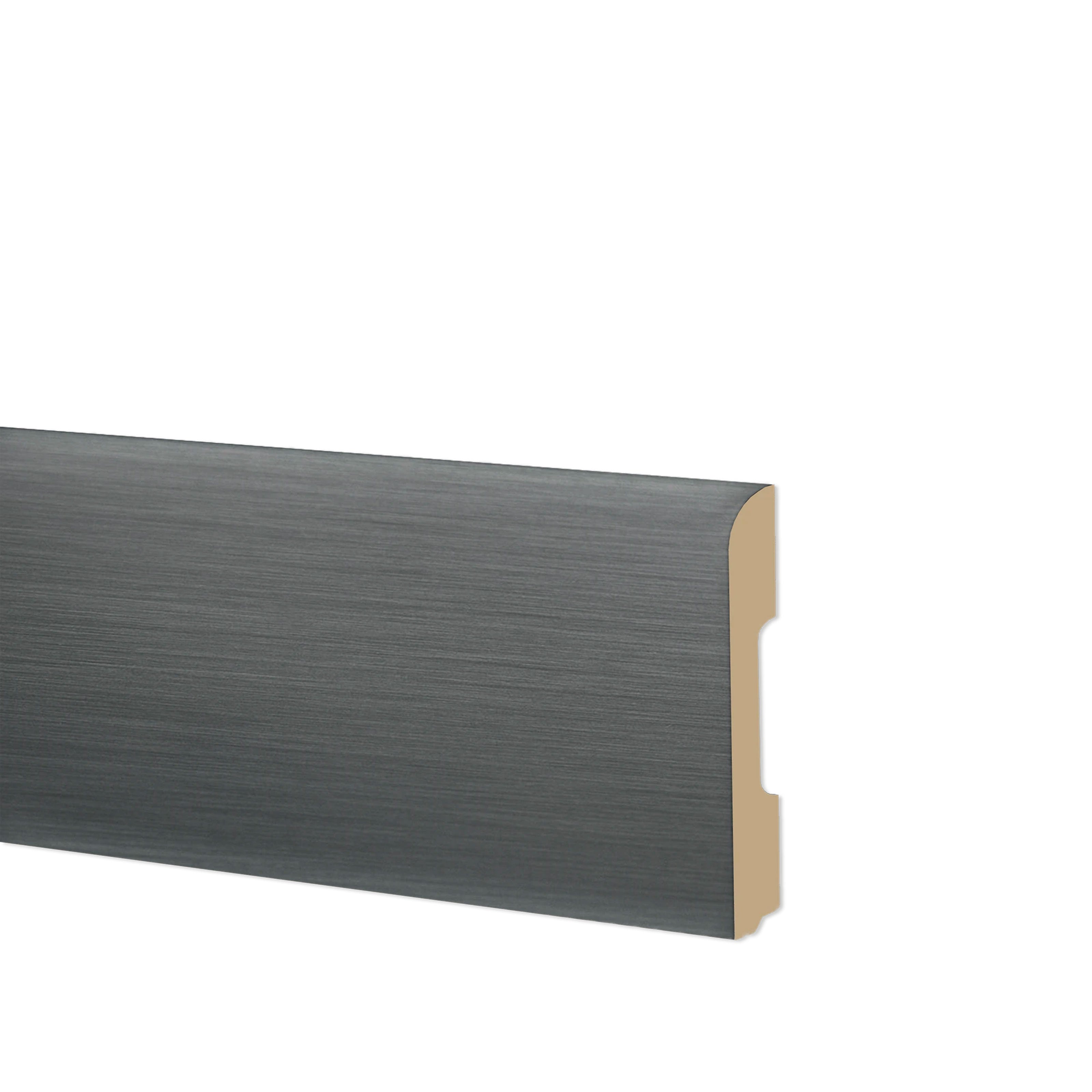 78ml Bancale di Battiscopa BC Spazzolato in POLIMERI EqualWood HI-TEC 68x10mm Bianco, Alluminio ecc. - Eternal Parquet