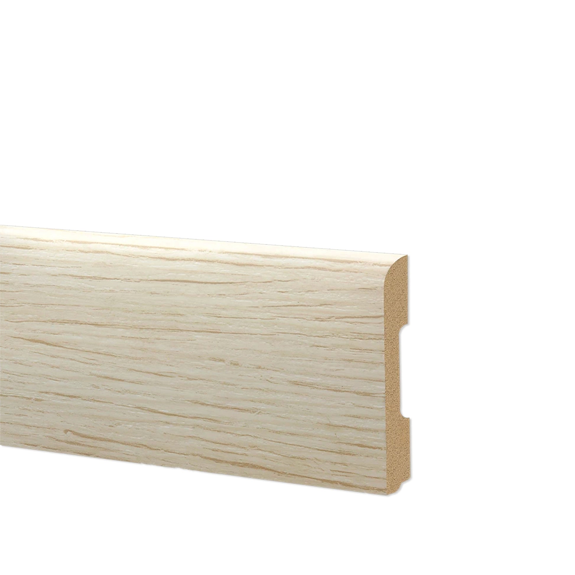 78ml Bancale di Battiscopa BC Spazzolato in POLIMERI EqualWood HI-TEC 68x10mm Bianco, Alluminio ecc. - Eternal Parquet