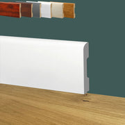 Battiscopa BC Spazzolato in POLIMERI EqualWood HI-TEC 68x10mm Bianco, Alluminio ecc. - Eternal Parquet