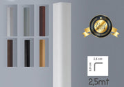 Profilo angolare da MT 2,50 Paraspigolo esterno torello PVC 28x28 - Eternal Parquet