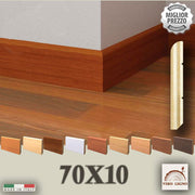 BATTISCOPA ZOCCOLINO in multistrato impiallacciato Becco di Civetta 70X10 (prezzo al metro lineare) - Eternal Parquet