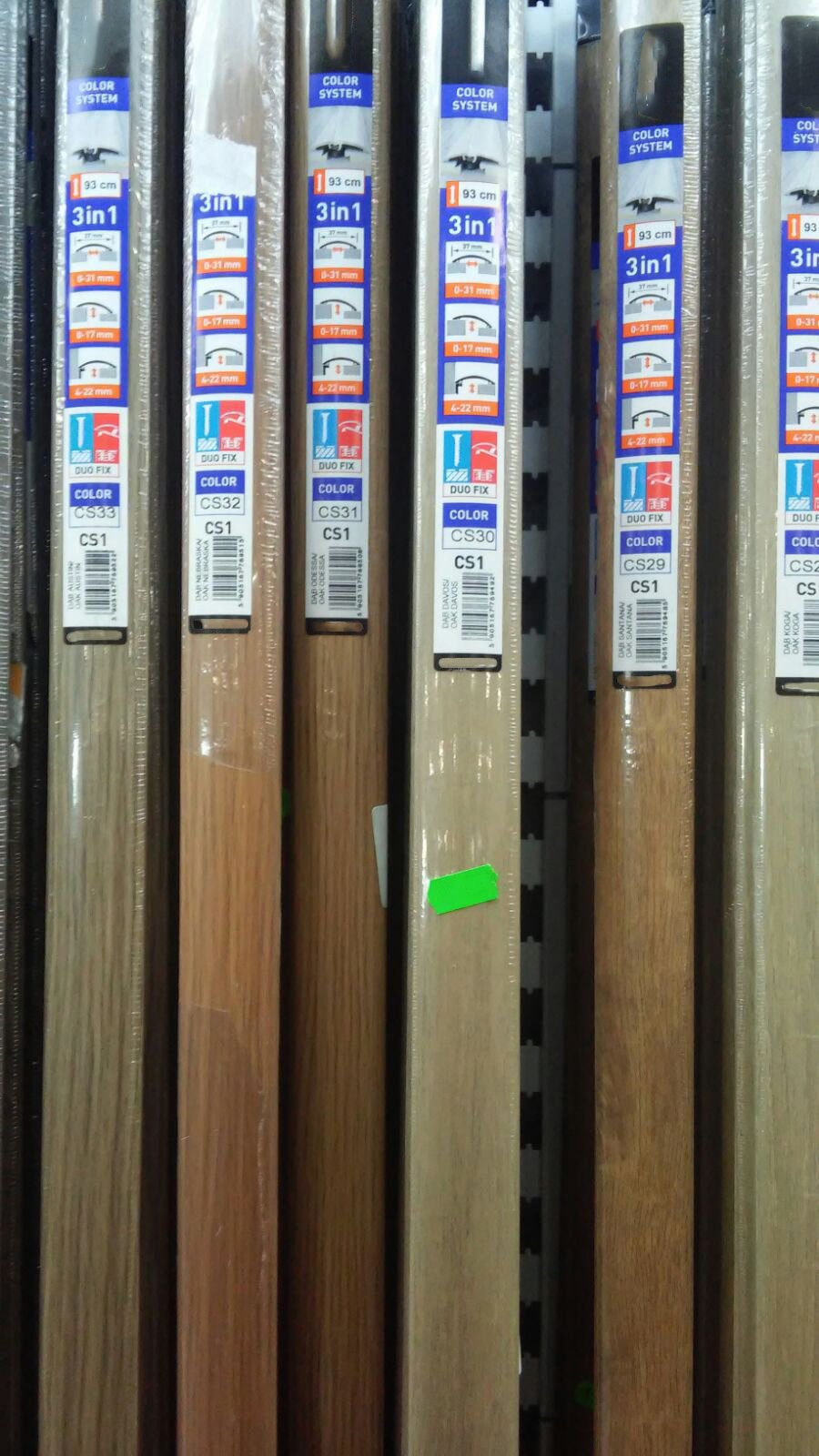 Profilo in Alluminio per parquet e laminati in 34 decori posa 2in1 da 93cm 3in1 (di compensazione o dilatazione , a scendere, di chiusura) (biadesivo e tasselli) - Eternal Parquet