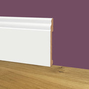 76ML bancale di Battiscopa DUCALE in POLIMERI EqualWood HI-TEC 100x14x2000mm - BIANCO - Eternal Parquet