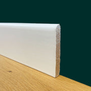 96 ml di BATTISCOPA BC laccato bianco in legno MASSELLO 70X10 - Eternal Parquet