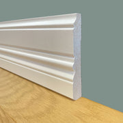 96ML di BATTISCOPA ZOCCOLINO COLONIALE in FIBRA DI LEGNO COMPATTA 112X18 BIANCO - Eternal Parquet