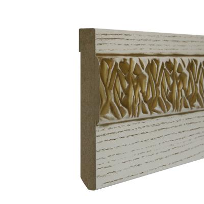 96 Metri Lineari Battiscopa MDF Classico Frassino Decapè Gold OLYMPIA 120x15mm - Eternal Parquet