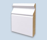 BATTISCOPA in legno MASSELLO ZOCCOLINO DUCALE 160X19 laccato bianco - Eternal Parquet