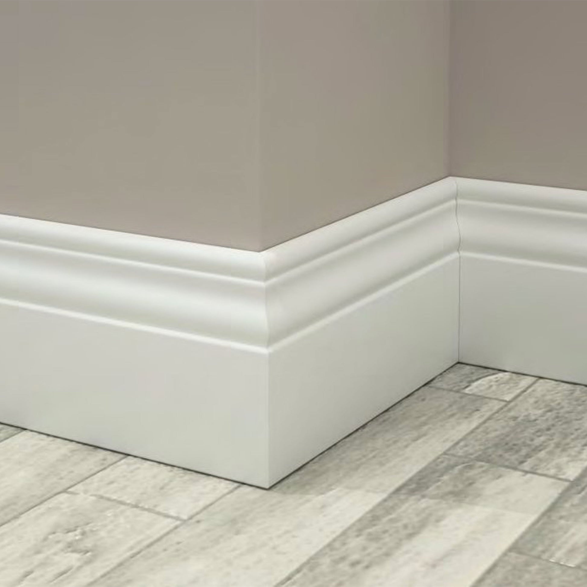 BATTISCOPA in legno MASSELLO ZOCCOLINO DUCALE bianco 120X13 (prezzo al metro lineare) Eternal Parquet