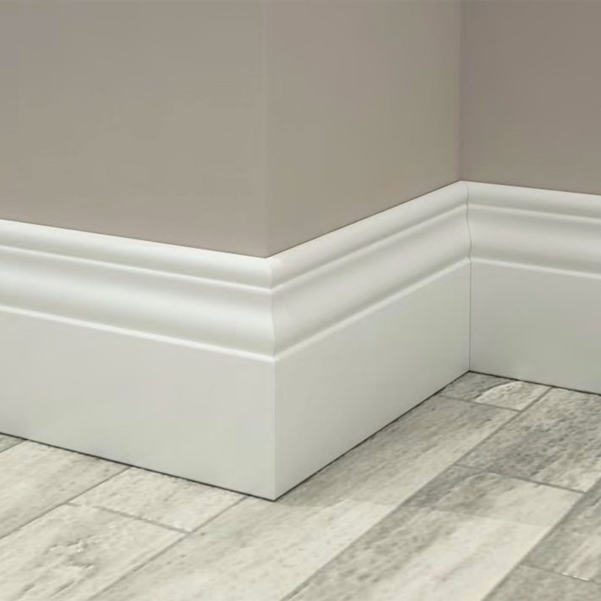 BATTISCOPA laccato bianco in legno ZOCCOLINO MASSELLO DUCALE 100X13 (prezzo al ML) Eternal Parquet