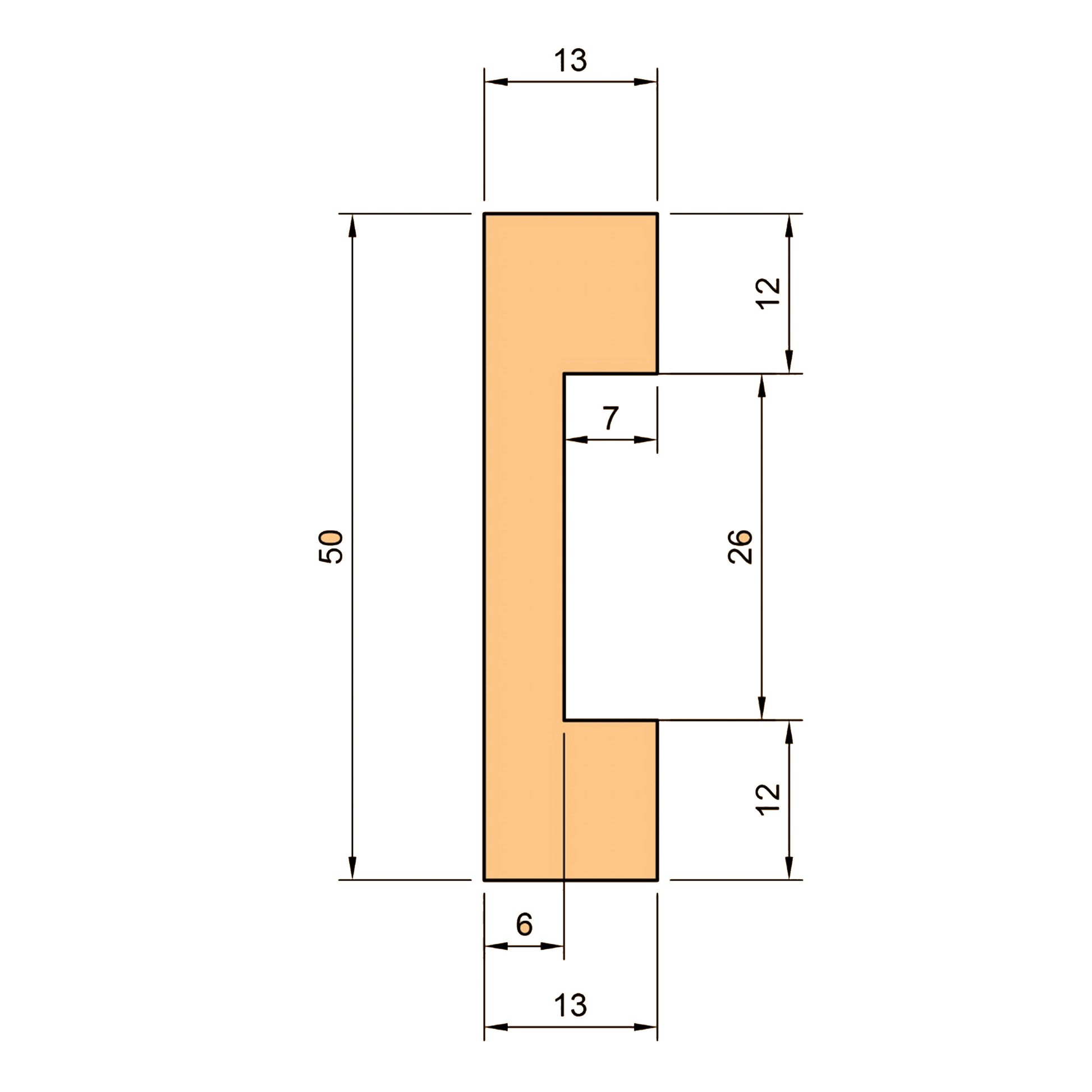 Battiscopa SQUADRATO BIANCO Passacavo 50x13x2000mm in POLIMERI - Polistrutturato - Eternal Parquet
