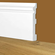 Battiscopa Zoccolino BIANCO mod. ETNICO 150x18x2000mm in POLIMERI - Polistrutturato - Eternal Parquet