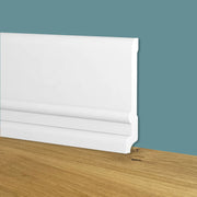 Battiscopa Zoccolino BIANCO mod. TOSCANO 128x20x2000mm in POLIMERI - Polistrutturato - Eternal Parquet