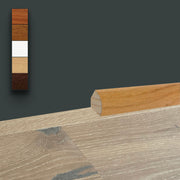 Basolino profilo legno Impiallacciato zoccolino tondo 14x14mm  varie essenze - Eternal Parquet