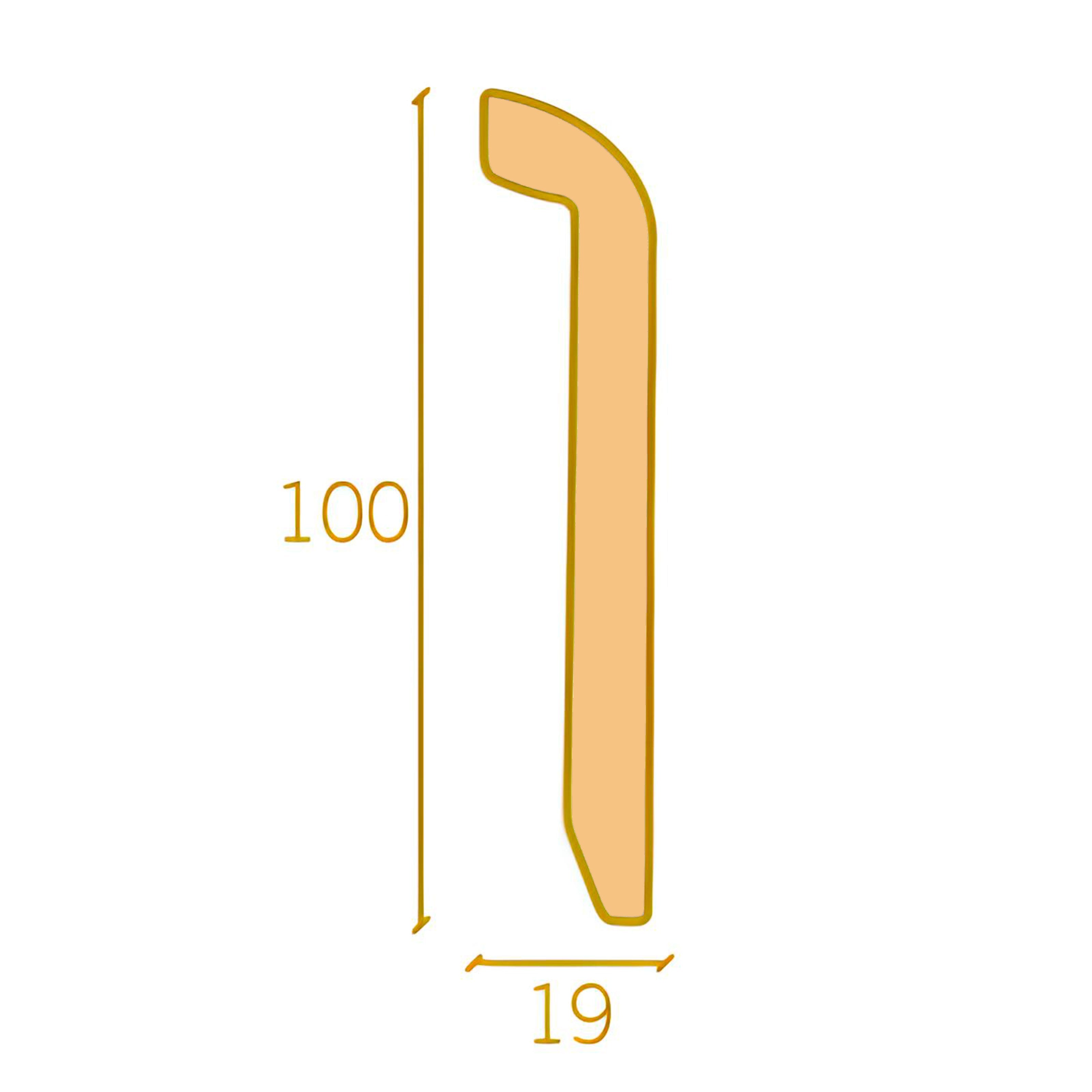 Battiscopa Coprimarmo coprivecchio LEGNO  Impiallacciato 100X19mm varie essenze - Eternal Parquet