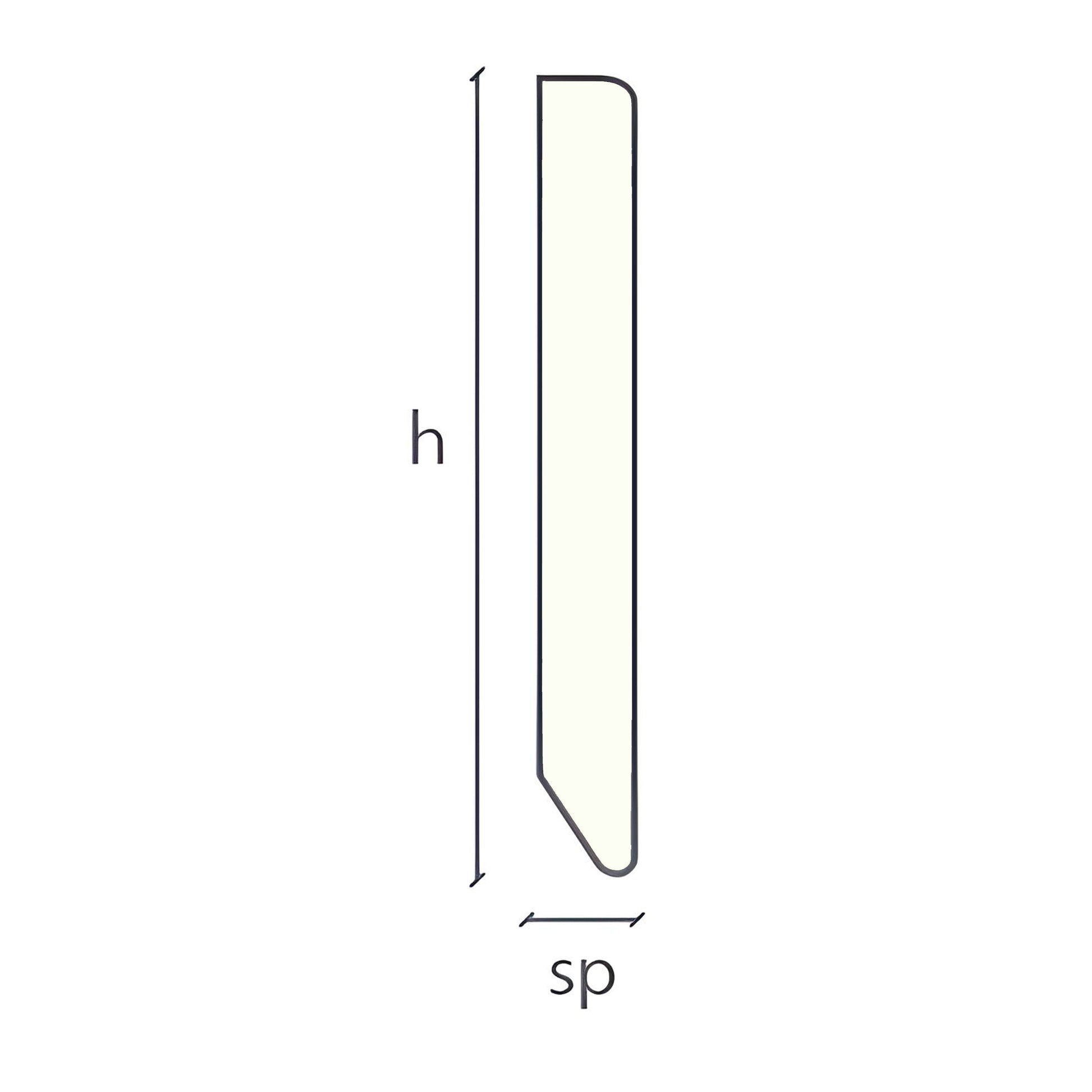 Battiscopa Elite Legno Impiallacciato Squadrato 50X10mm in varie essenze - Eternal Parquet