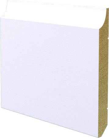 BATTISCOPA in legno MASSELLO ALTO Zoccolino MOD. ARAGONA 120X14 BIANCO - Eternal Parquet