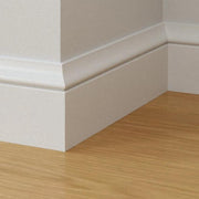 BATTISCOPA in legno MASSELLO Zoccolino ALTO MOD. PERSIANO 95X14 BIANCO - Eternal Parquet