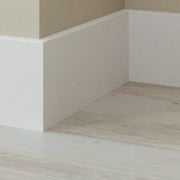 BATTISCOPA in legno MASSELLO Zoccolino SQUADRATO MODERNO 120X14 BIANCO O GREZZO - Eternal Parquet