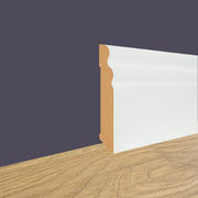 96ML di  Battiscopa fibra di legno DUCALE 100X15mm Laccato ral 9010 - Bianco o grezzo - Eternal Parquet