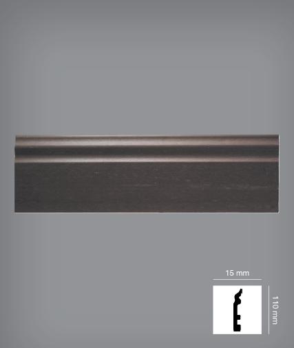 Battiscopa passacavo DUCALE in polistrutturato inscalfibile ML 24 4 colori 15x110 - Eternal Parquet