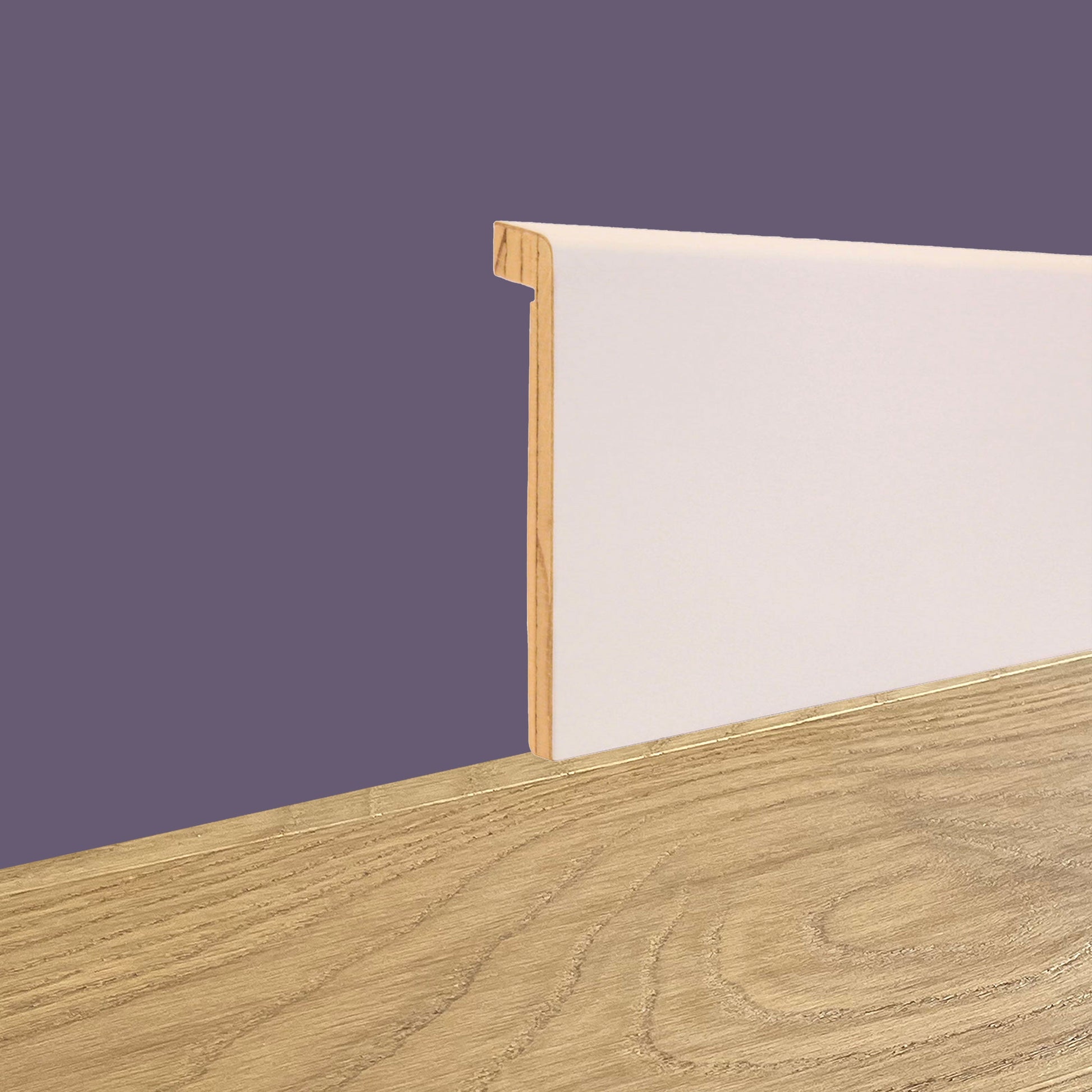 Battiscopa Coprimarmo Legno Massello Squadrato 100x19 Laccato Bianco o grezzo - Eternal Parquet