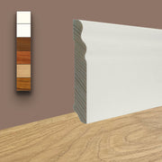 96ML di battiscopa DUCALE in Legno massello 100x15 impiallacciato in essenza o bianchi RAL - Eternal Parquet