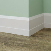 BATTISCOPA legno MASSELLO Zoccolino  MOD. RINASCIMENTALE 140X15 laccato bianco - Eternal Parquet