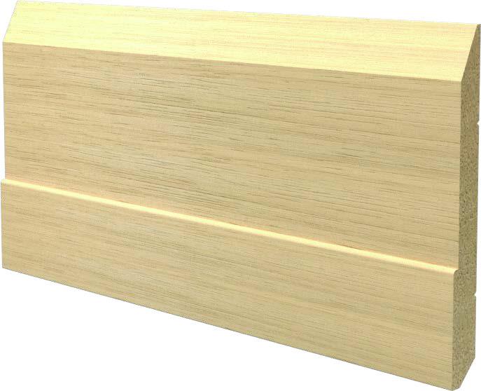 BATTISCOPA legno MASSELLO Zoccolino  MOD. RINASCIMENTALE 140X15 laccato bianco - Eternal Parquet