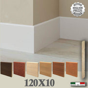 BATTISCOPA in legno MASSELLO Zoccolino BECCO DI CIVETTA 120X10 (prezzo al metro lineare) - Eternal Parquet