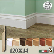 BATTISCOPA in legno MASSICCIO Zoccolino DUCALE ALEXANDER 120X14 (prezzo al metro lineare) - Eternal Parquet