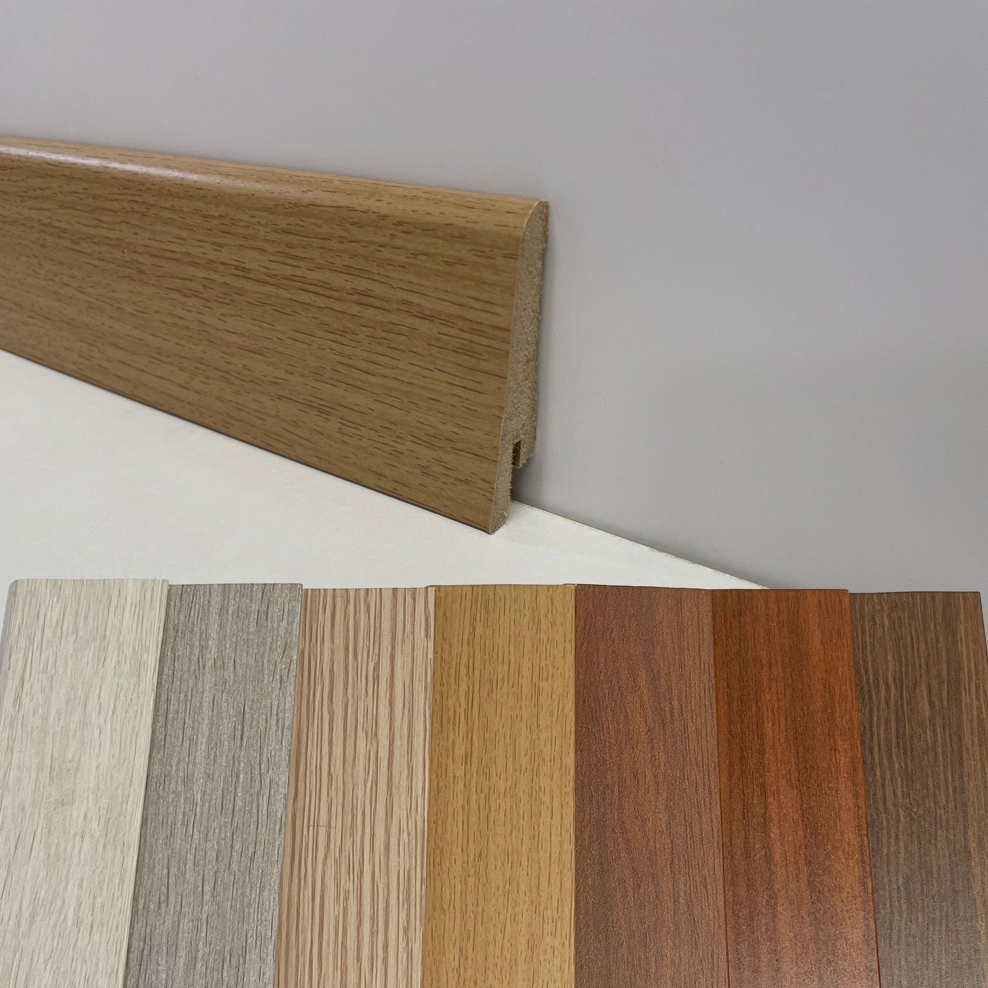 €1,69 - BATTISCOPA ZOCCOLINO in FIBRA DI LEGNO 60x15 Vari decori, Parquet, Laminati, SPC, LVT Eternal Parquet