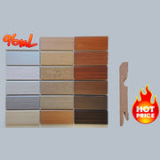 96ML BATTISCOPA in HDF 80X15 PASSACAVO taglio moderno 18 essenze - Eternal Parquet