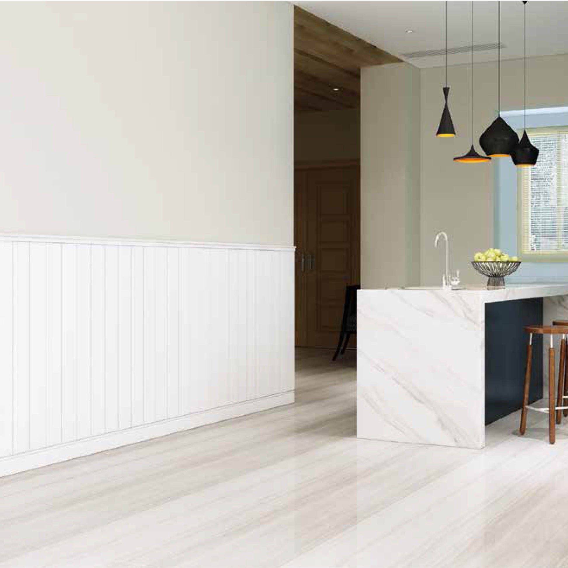 2,3MQ di Boiserie in Duropolimero Polistrutturato Mod.DENVER  L200xH115 circa - Eternal Parquet
