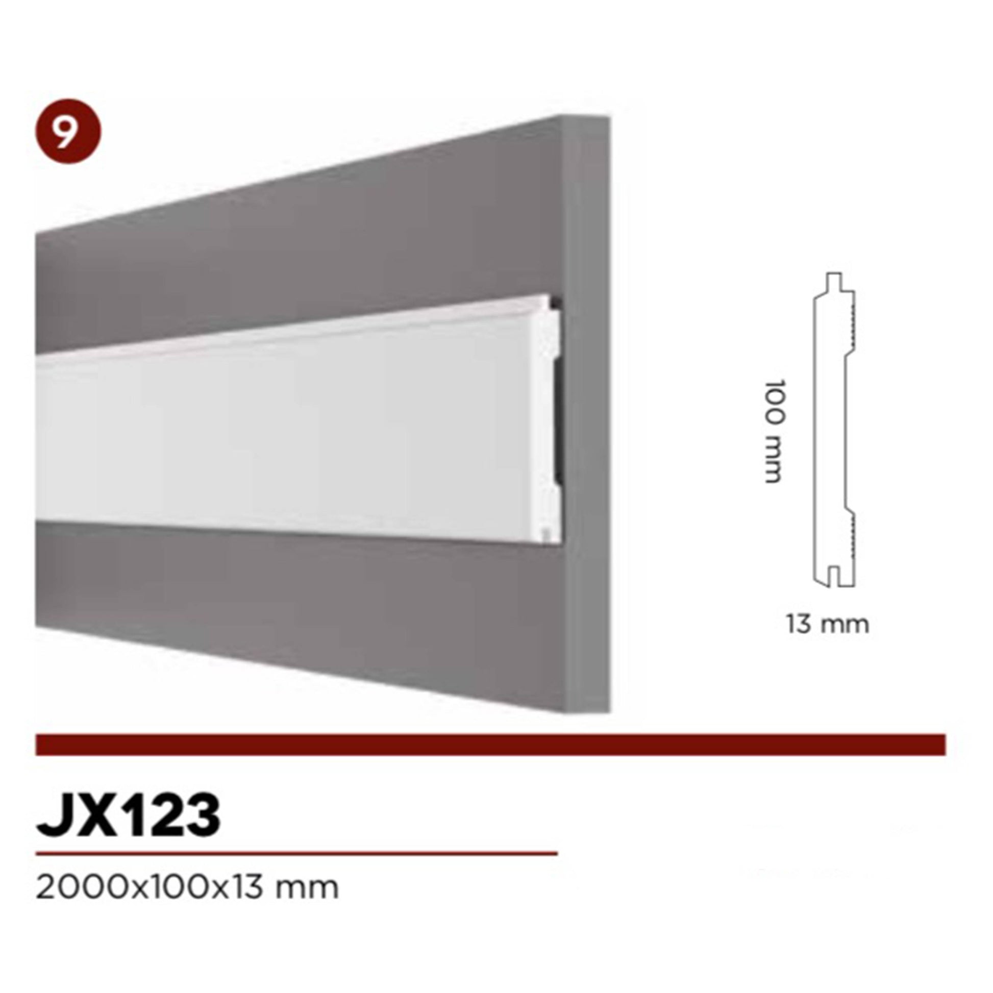 2,3MQ di Boiserie in Duropolimero Polistrutturato Mod.DENVER  L200xH115 circa - Eternal Parquet