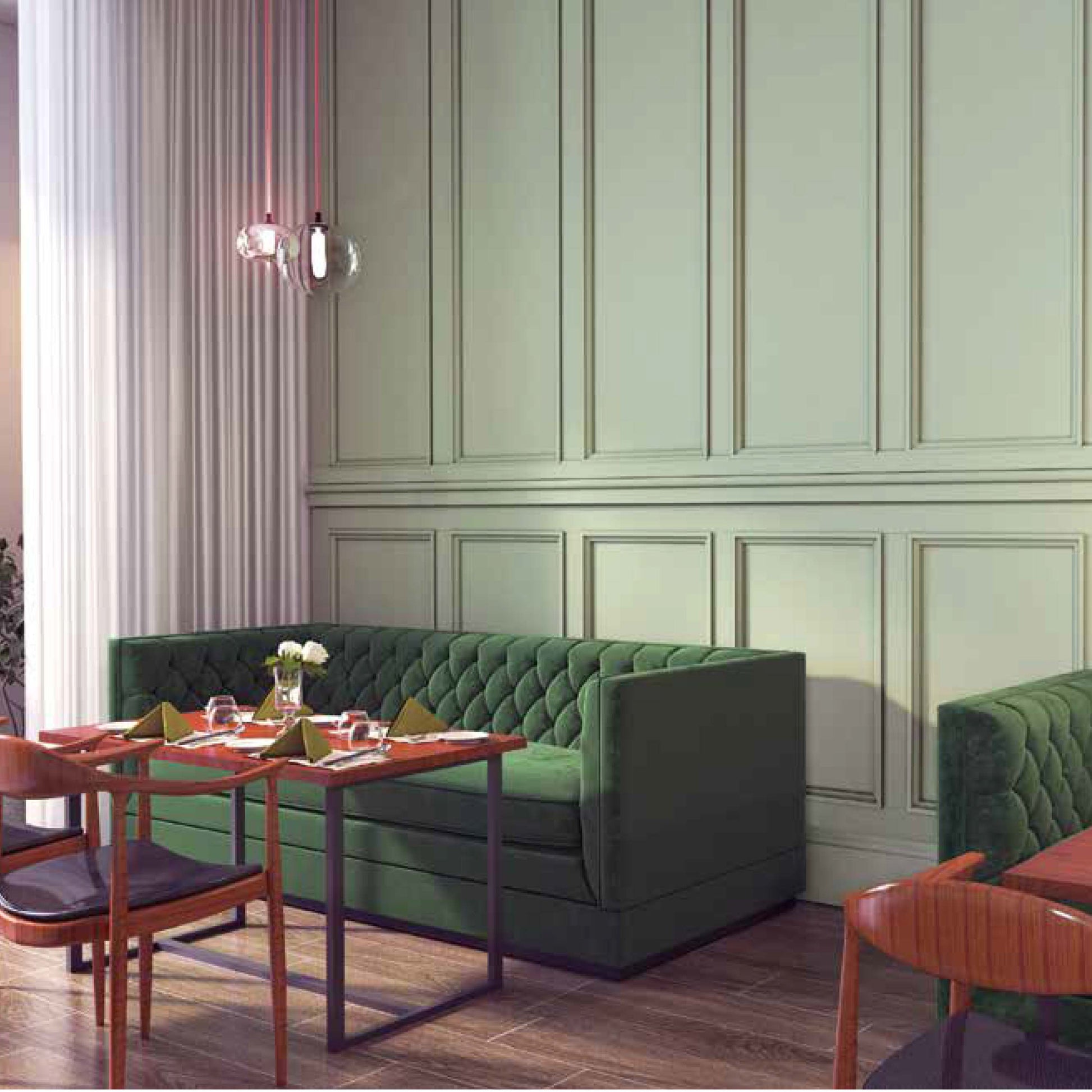 5,5mq di Boiserie in Duropolimero Polistrutturato Mod.Boston parete intera 2x2,7mt - Eternal Parquet