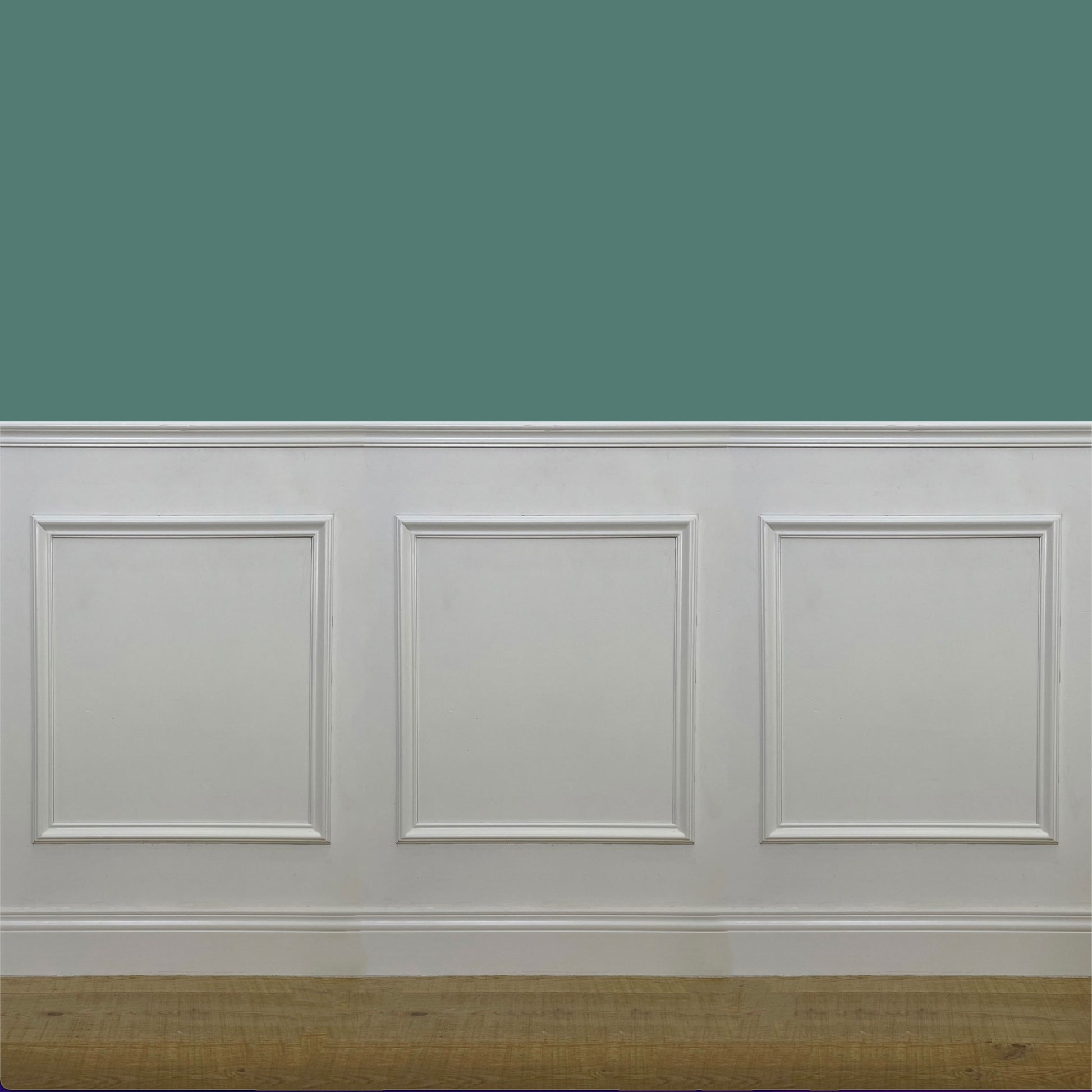 barra da 2 metri lineari di BATTISCOPA ducale 120x13 per Boiserie in legno MASSICCIO di Ayous laccato bianco - Eternal Parquet