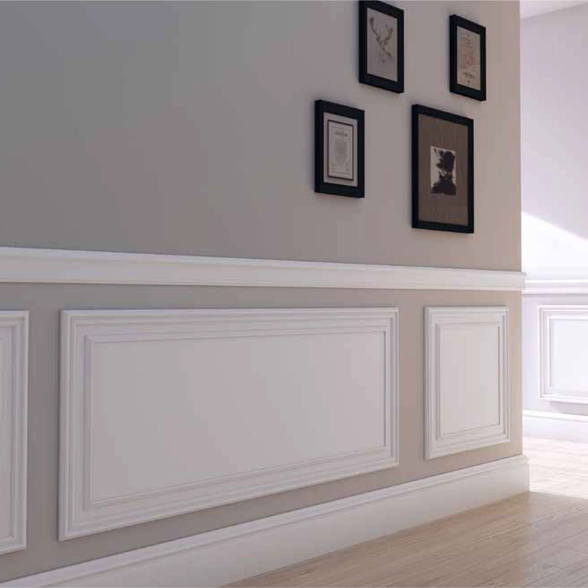 pacco da 2mq di Boiserie in Duropolimero Polistrutturato Mod.Seattle L200xH100 - Eternal Parquet