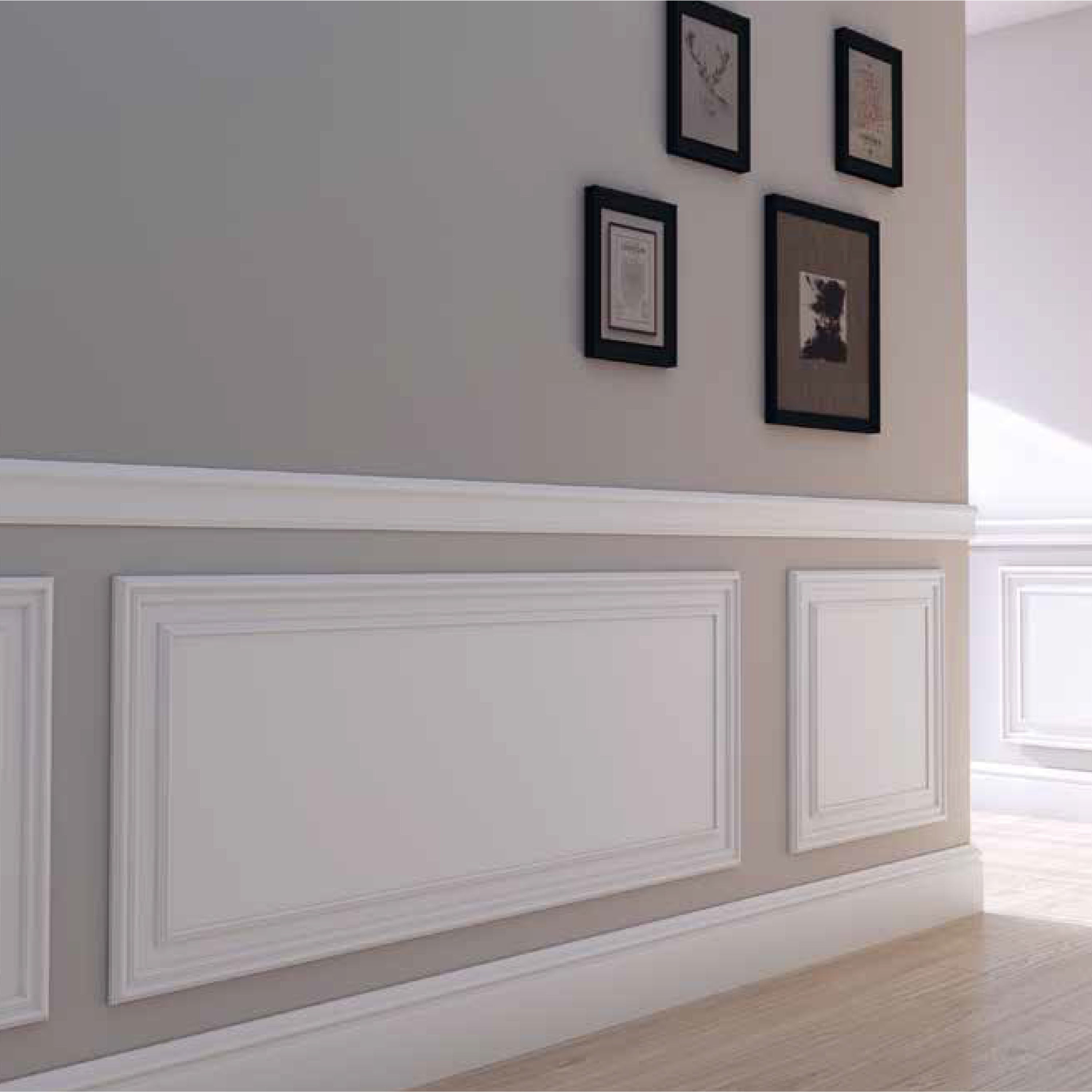 pacco da 2mq di Boiserie in Duropolimero Polistrutturato Mod.Seattle L200xH100 - Eternal Parquet