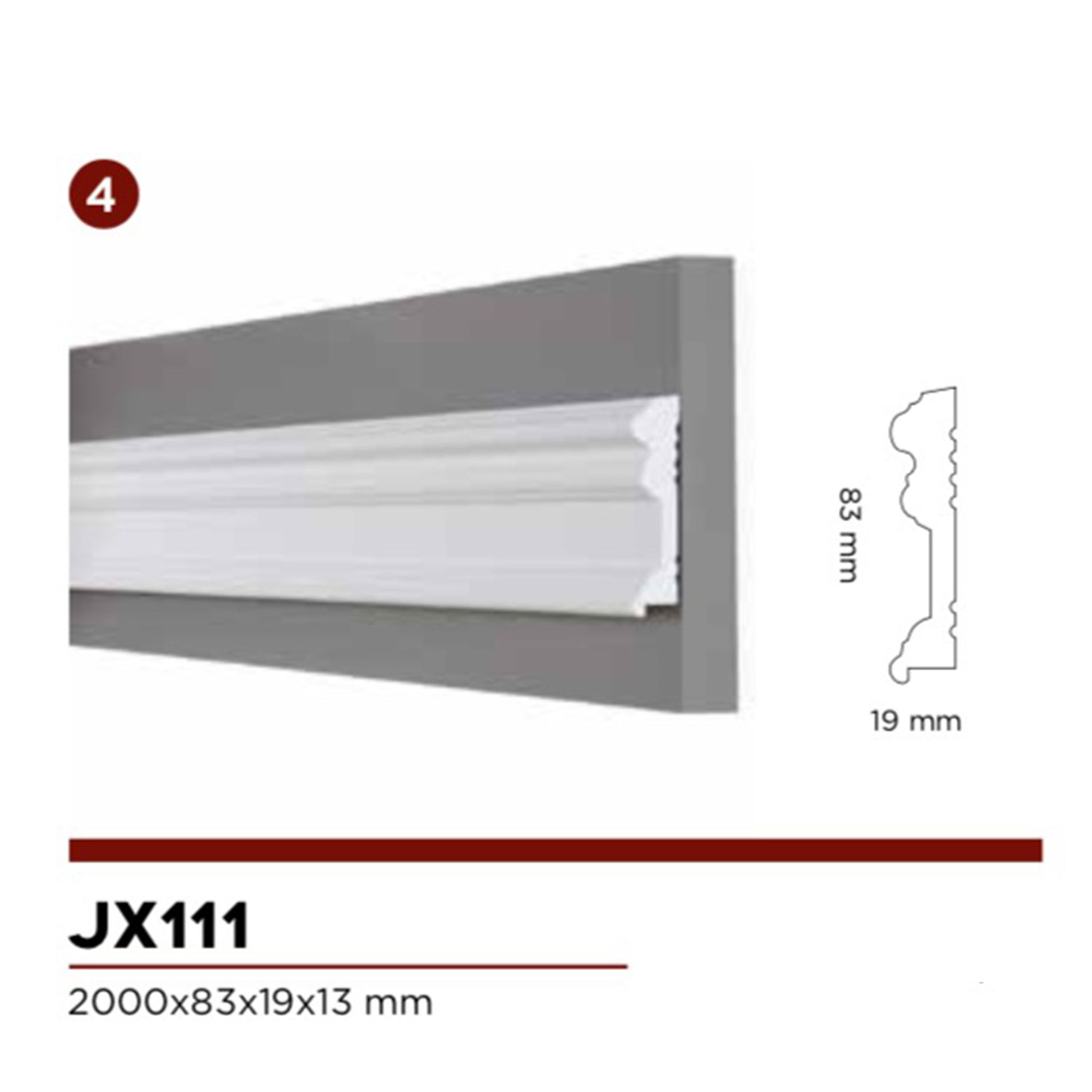 pacco da 2mq di Boiserie in Duropolimero Polistrutturato Mod.Seattle L200xH100 - Eternal Parquet