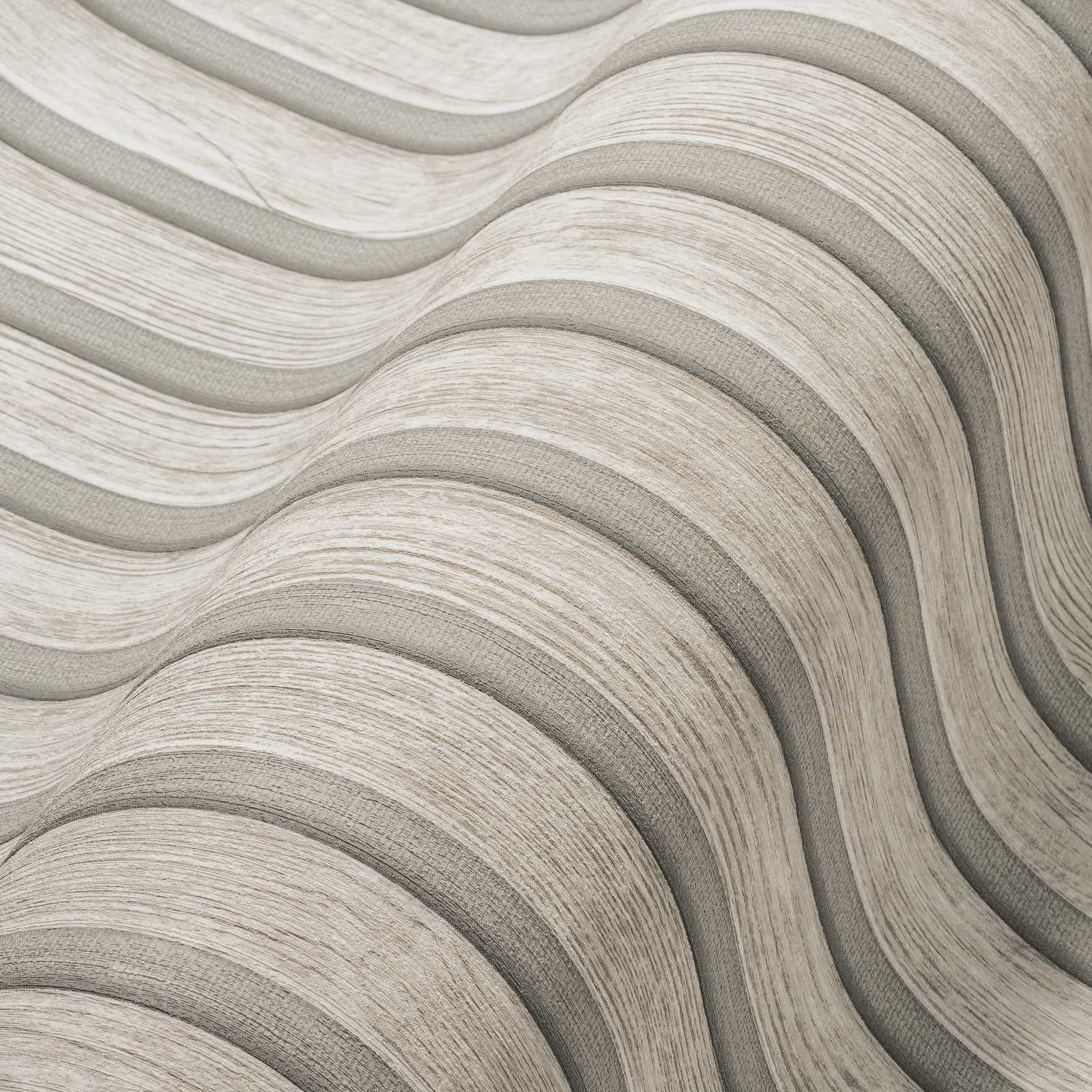 Rotolo da 5 mq di Carta da Parati LAMELLI LEGNO MILLERIGHE 3D effetto Boiserie PROVENZALE - Eternal Parquet