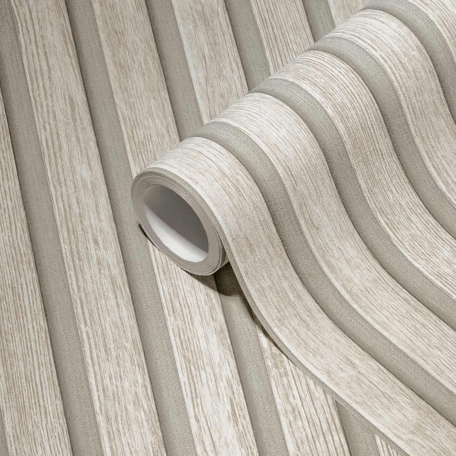 Rotolo da 5 mq di Carta da Parati LAMELLI LEGNO MILLERIGHE 3D effetto Boiserie PROVENZALE - Eternal Parquet