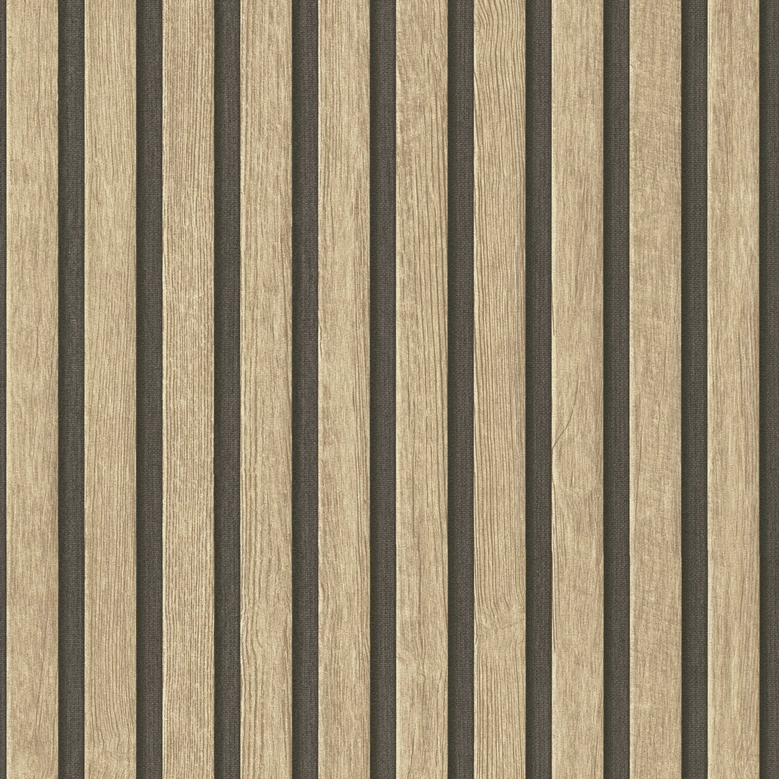 Rotolo da 5 mq di Carta da Parati LAMELLI LEGNO MILLERIGHE 3D effetto Boiserie ROVERE - Eternal Parquet