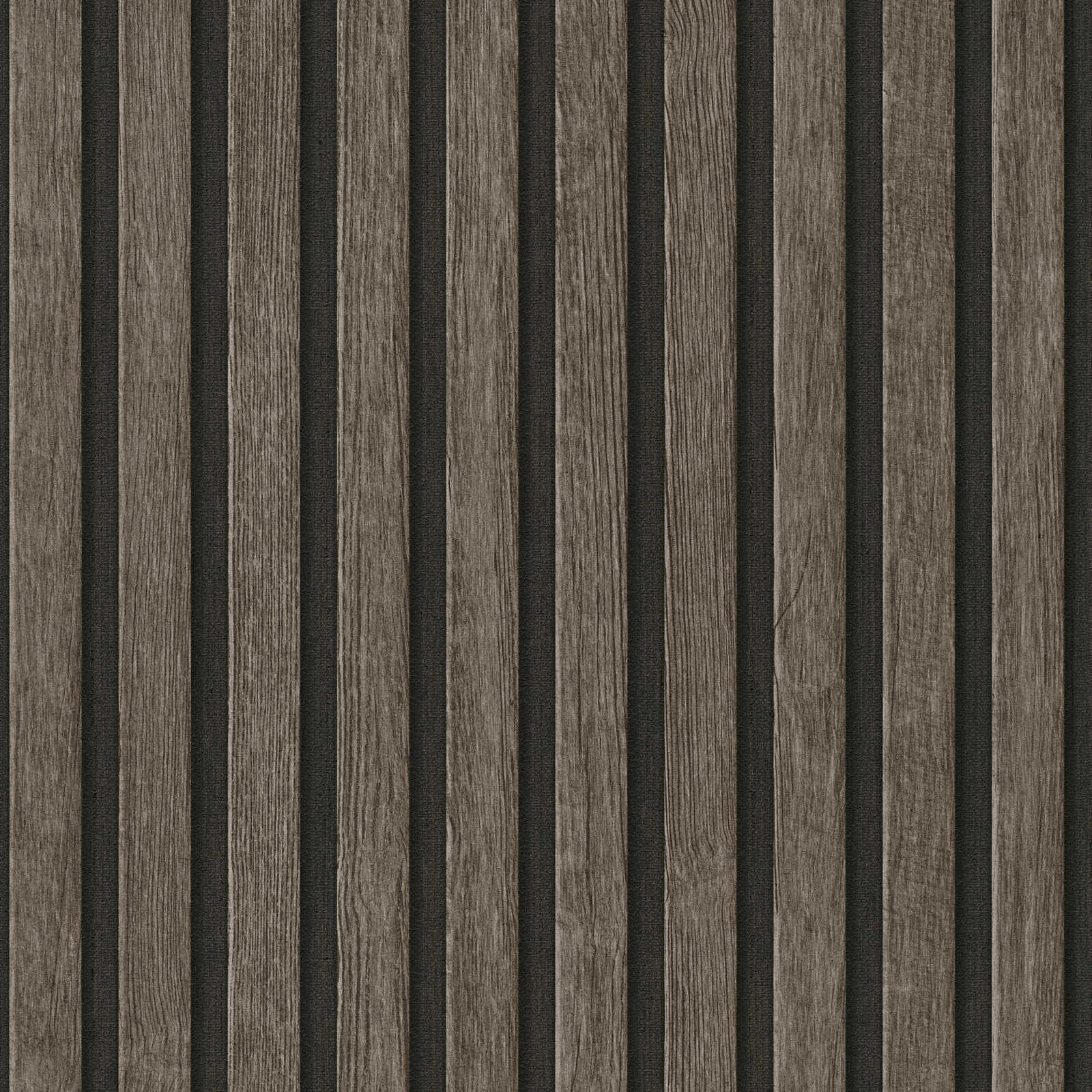 Rotolo da 5 mq di Carta da Parati LAMELLI LEGNO MILLERIGHE 3D effetto Boiserie ROVERE THERMO - Eternal Parquet