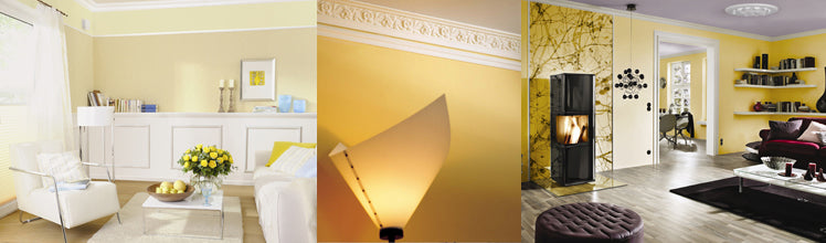 Rosone in polistirolo per soffitto modello EMILIA diametro cm48 - Eternal Parquet
