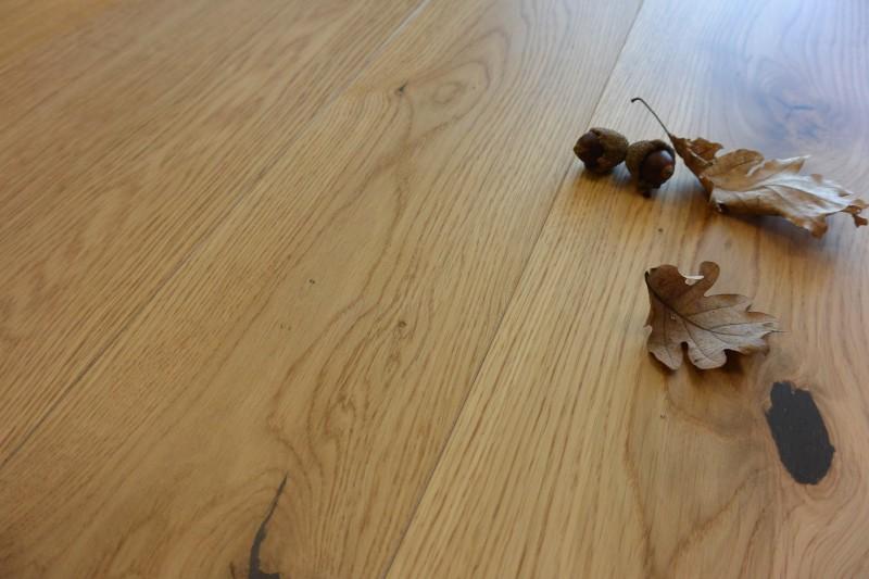 Maxilistone prefinito mod. SUNSET 221x14x2200 EKO SUBLIME PLANK in rovere verniciato eco liscio con nodi stuccati e bisellatura 2 lati - Eternal Parquet